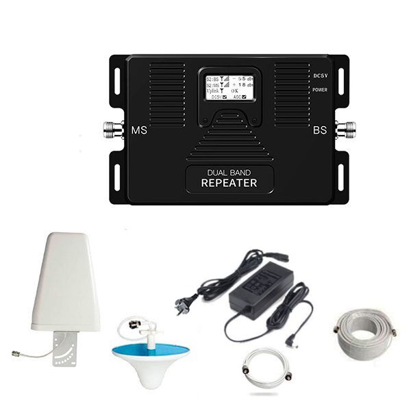 Repetidor de Señal Móvil de Banda Dual 2G y 4G LTE - 600 m²
